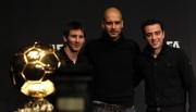 Хави Эрнандес, Лео Месси, Хосеп Гардиола - пресс конференция FIFA Ballon d'Or, 09.01.2012 (5xHQ) A45572201212079